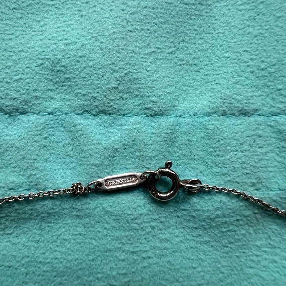 VERY RARE Tiffany & Co. Christmas Tree Blue Enamel Pendant Charm Necklace AG925 - Picture 6 of 7